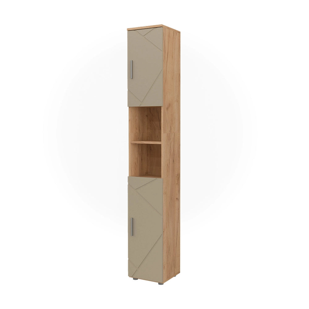 Vicco Armadio per il bagno Quercia dorata 30 x 192 cm