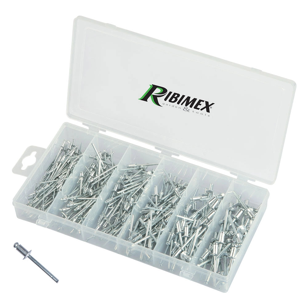 ASSORTIMENTO RIVETTI IN ALLUMINIO totale 320 pz  - RIBIMEX