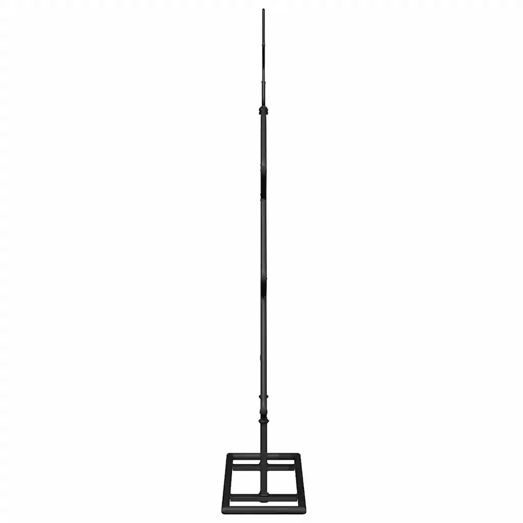 Albero di Natale in metallo con supporto Nero 60 cm Acciaio