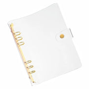 Taccuino A5 trasparente in PVC - 6 pagine rimborsabili - Impermeabile - Resistente alla polvere - Per studenti/riunioni