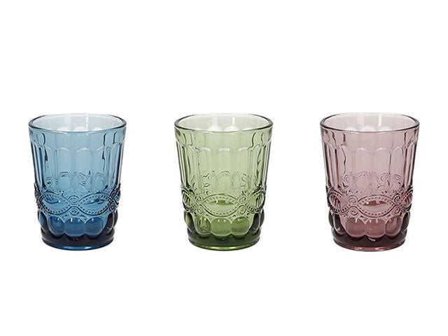 Tognana M092 Confezione 3 Bicchieri 230cc Madame Colori Assortiti