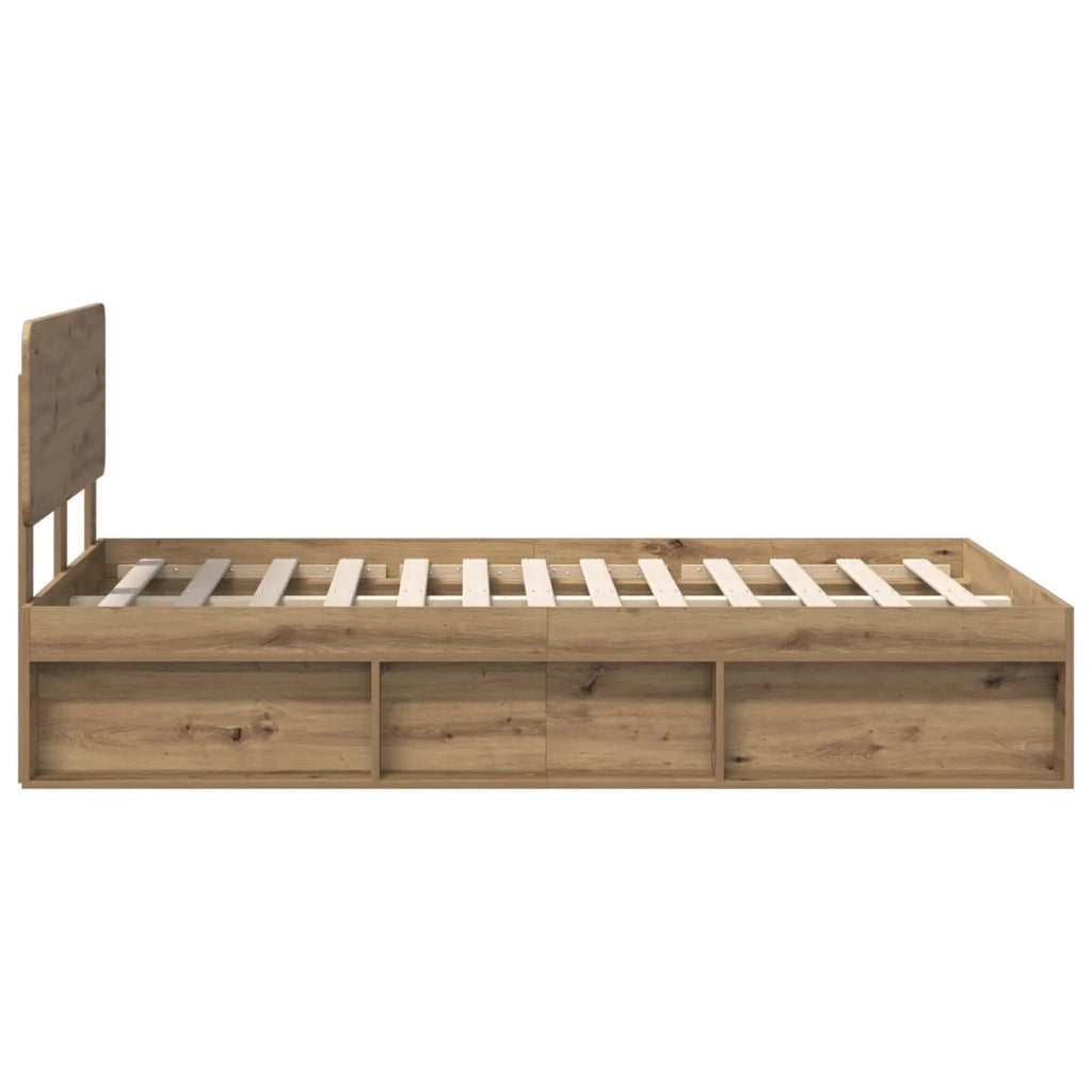 Struttura del letto-Giroletto Rovere Artigianale 120 x 190 cm 618771