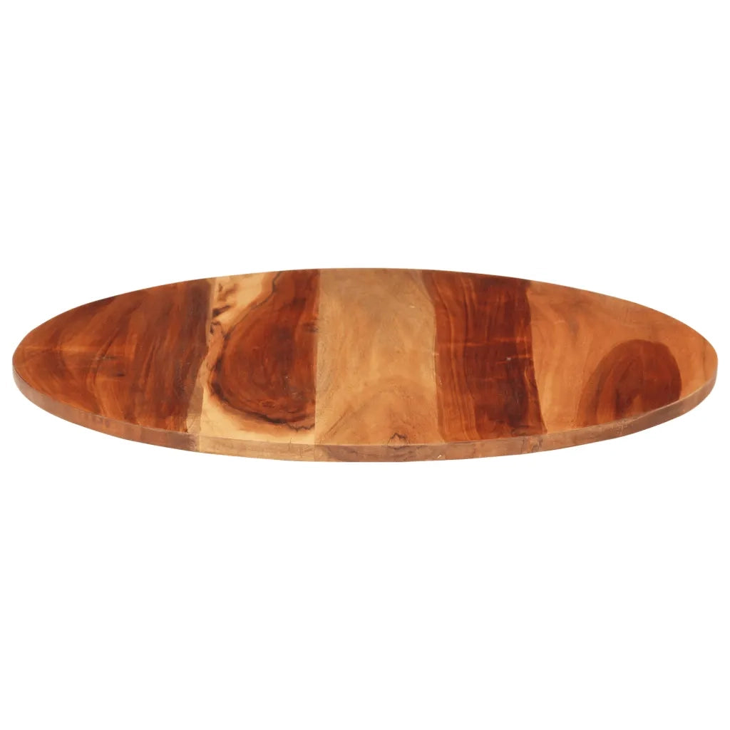 Piano Tavolo in Legno Massello di Acacia Rotondo 15-16 mm 60 cm 285969