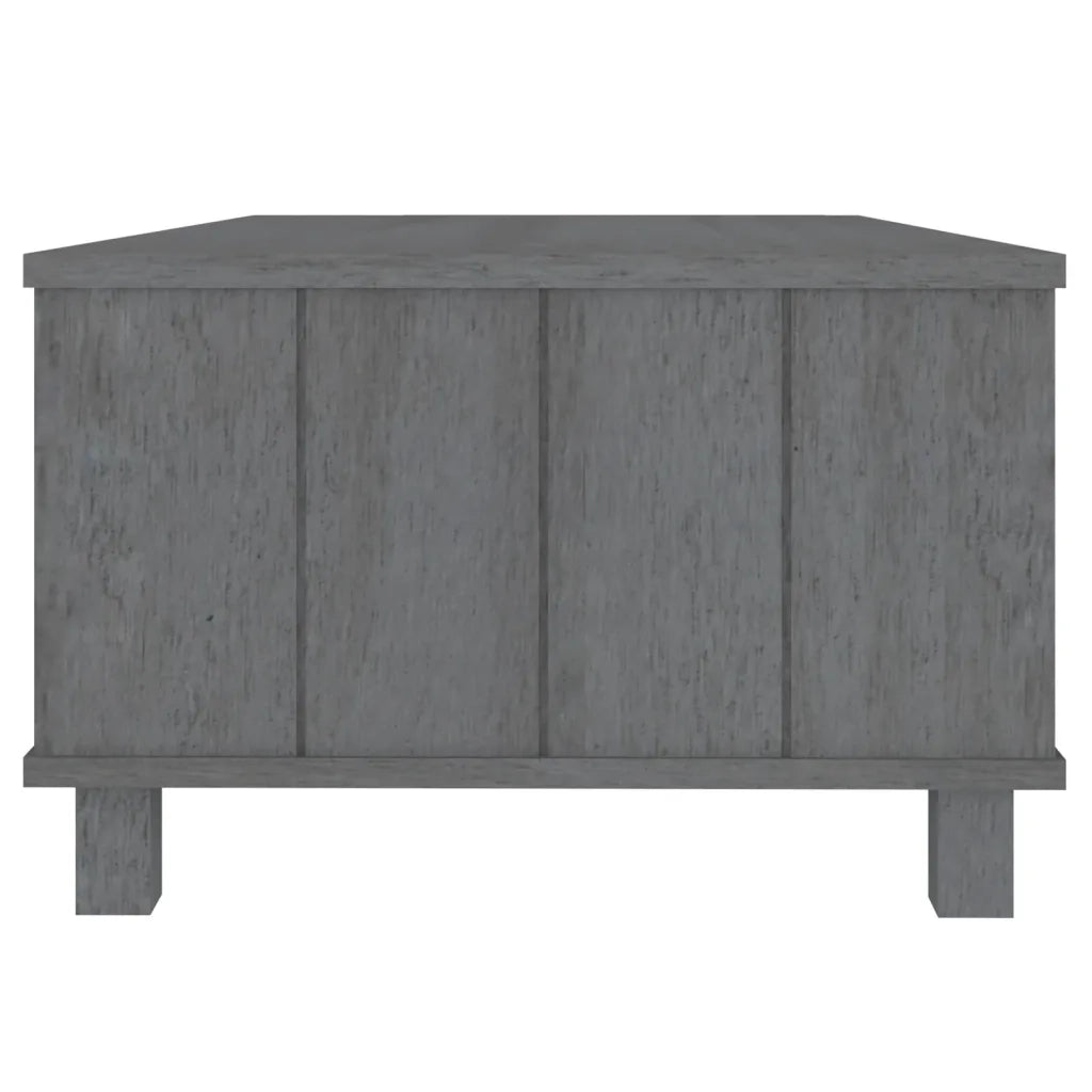 Tavolino da salotto | Tavolino da caff¨¨ | Tavolino da Soggiorno HAMAR Grigio Scuro 100x55x35 cm Legno Massello di Pino
