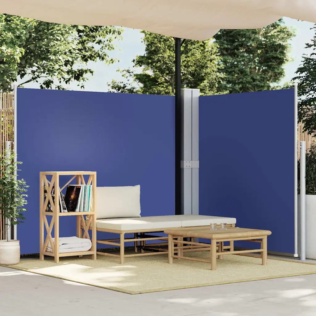Tenda da Sole Laterale Retrattile Blu 180x600 cm 318004