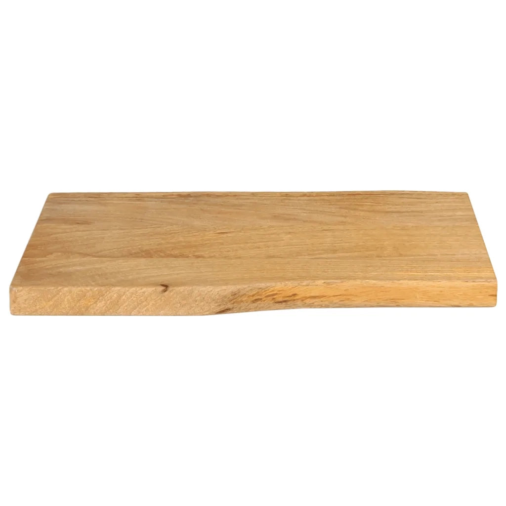 Piano Tavolo 50x40x2,5 cm Bordi Vivi in Legno Massello di Mango 370703