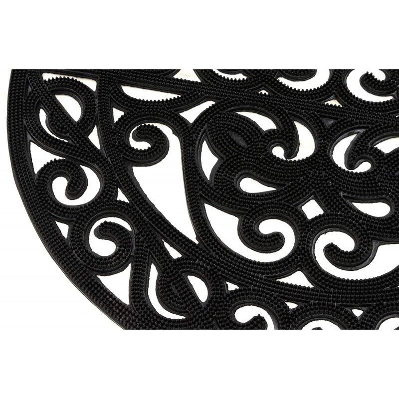 Zerbino Iron Gomma Mezzaluna Nero 45X 75 Ladydoc 04069