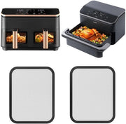 Spatbescherming per Airfryer 8,5 l - Spatdeksel per Airfryer 10L - Siliconen rand - 22 x 17,5 x 1 cm - Accessorio duraturo