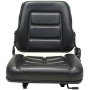 Sedile per Trattore e Muletto con Schienale Regolabile Nero CFW6012434
