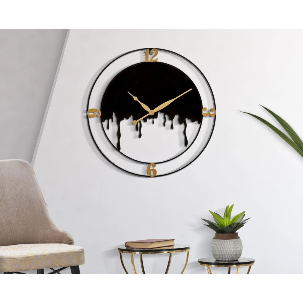 Orologio da Parete VKH235, Nero, Metallo, 66x4x66 cm