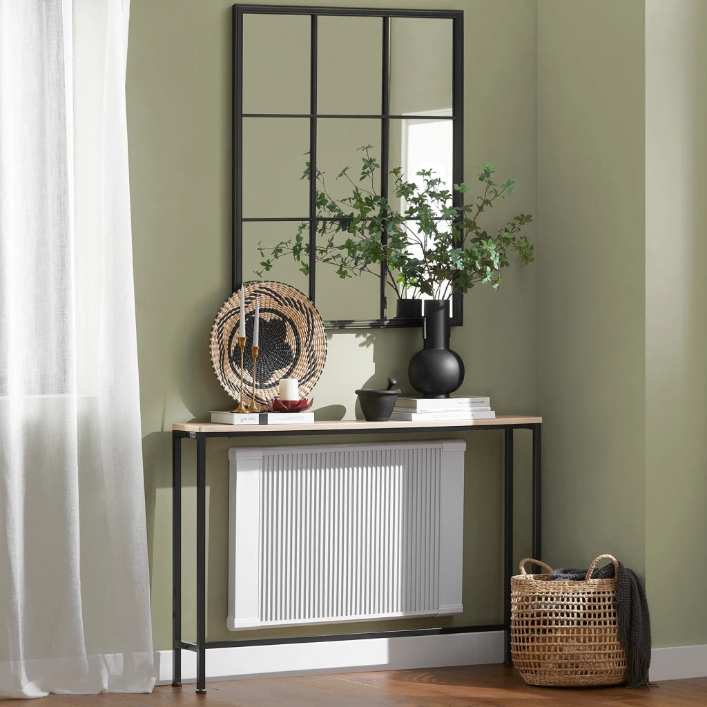Tavolo da Consolle Vintage Tavolo da Ingresso Tavolo per Divano salvaspazio L120*P20*A80 cm Beige FSB19-XL-Z