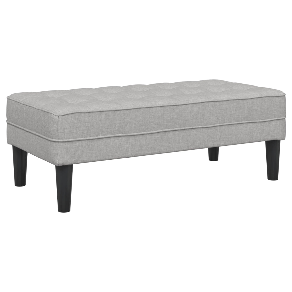 Panca  Grigio Nuvola 113x57x39 cm Tessuto