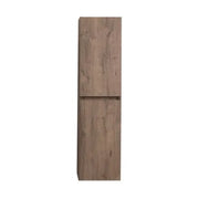 Pensile bagno sospeso rovere scuro H 140 con 2 ante soft-close  Mona