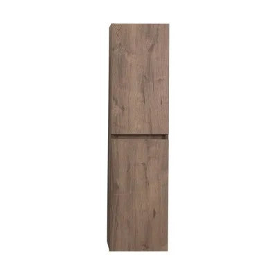 Pensile bagno sospeso rovere scuro H 140 con 2 ante soft-close  Mona
