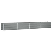 Fioriera | Cassetta per fiori | Vaso Grigio chiaro 385 x 50 x 45 cm Acciaio zincato