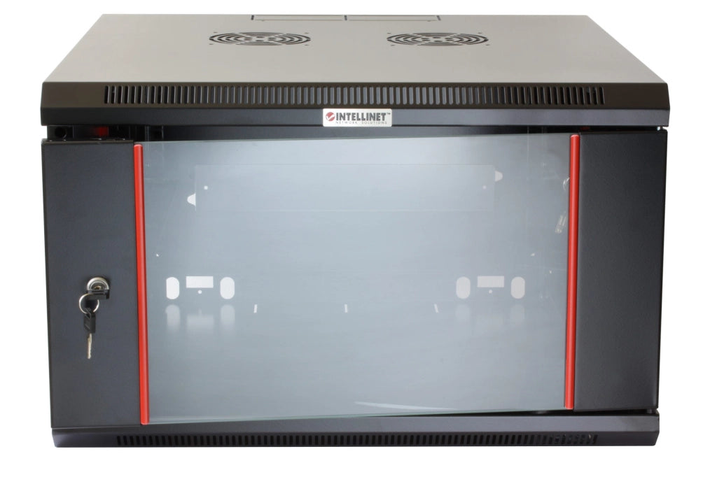 Armadio Rack 19'' a muro 9 unità sezione unica prof. 450 Nero