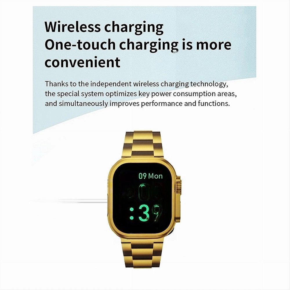 Trade Shop - Smartwatch Orologio Intelligente 49mm Luxury Gold Watch Bt5.0 Wireless Z76 Ultra -