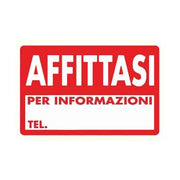 CARTELLO 'AFFITTASI' 20x30 cm - 10 pezzi
