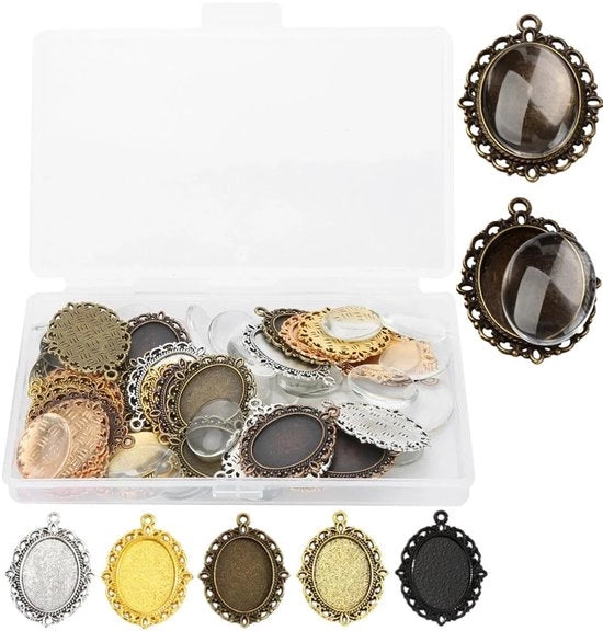 Tray per Orecchini - 60 Unità - Materiale per la Creazione di Gioielli - Ideale per il Design di Accessori