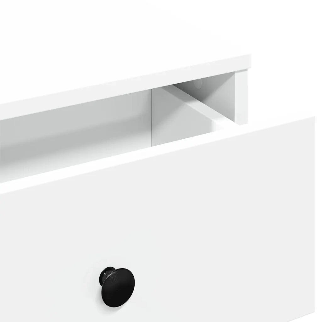 Tavolino da Salotto Bianco 60x45x31 cm in Legno Multistrato