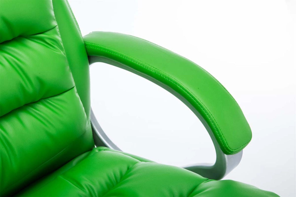 Sedia ufficio XXL Vancouver in similpelle verde