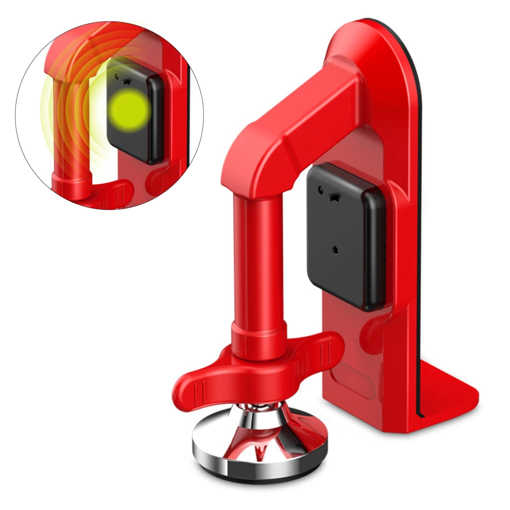Blocco porta portatile con allarme 80 dB, rosso