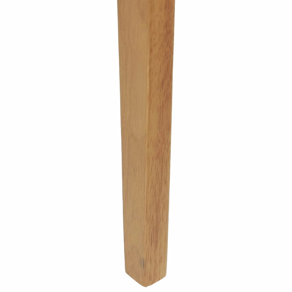 Sedia da pranzo 2 pcs Naturale e chiaro Legno di gomma solido