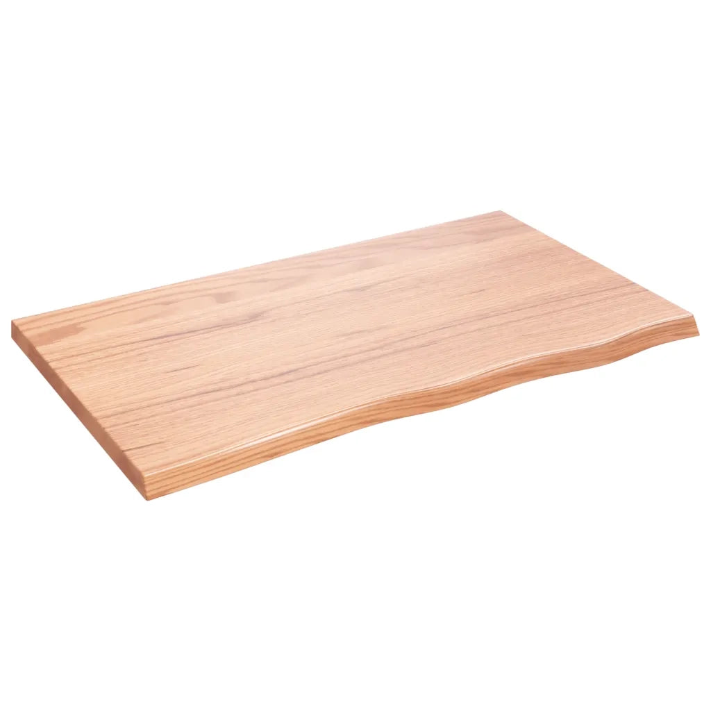 Ripiano Muro Marrone 100x60x(2-4) cm Massello Rovere Trattato 363690