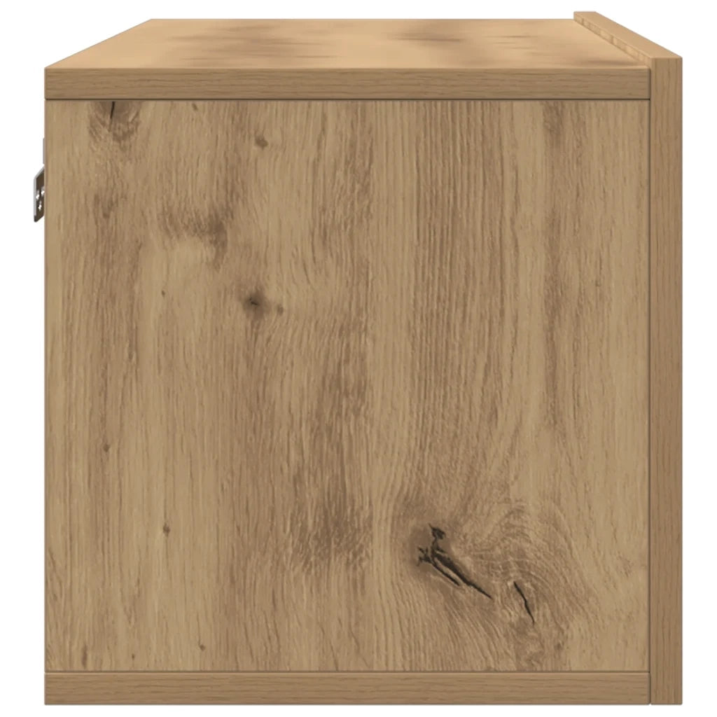 Mobili TV a Parete 2pz-Set di 2 Credenza per TV sospesa Rovere Artigianale 100x30x30 cm