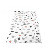 Trade Shop - Tappeto Vasca Bagno Doccia 38x69cm Antiscivolo Bianco Multicolor Graniglia 69838 -