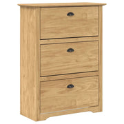 Scarpiera | Mobile per scarpe BODO Marrone miele 80 x 35 x 118 cm Legno multistrato