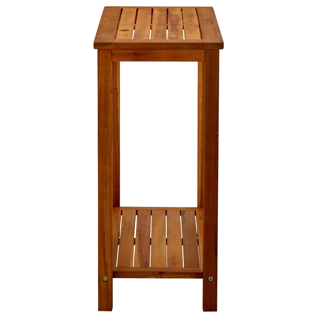Tavolo Consolle da Giardino 80x35x75cm Legno Massello di Acacia 316405