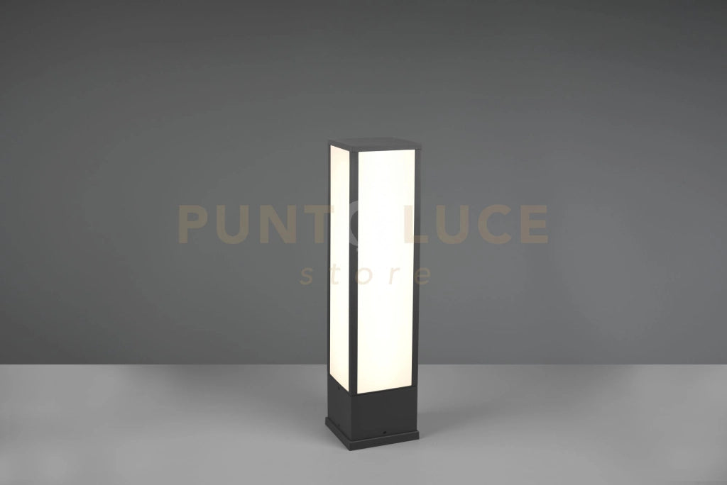 FUERTE PALO LED  15W 1700lm, 3000K DA ESTERNO RETTANGOLARE IN FUSIONE ANTRACITE L. 15CM X H. 60CM IP54