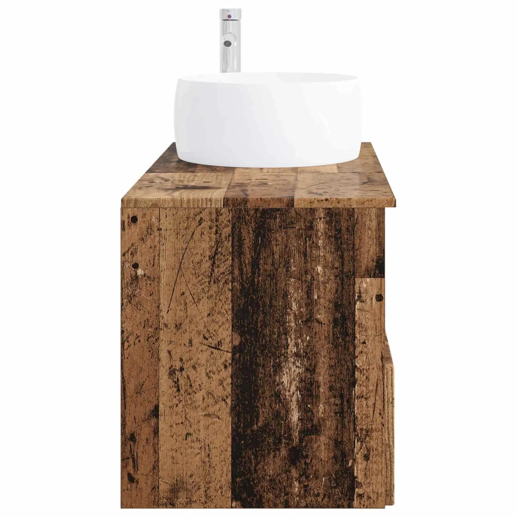 Set di mobili per il bagno 2 pz Legno antico 3404102