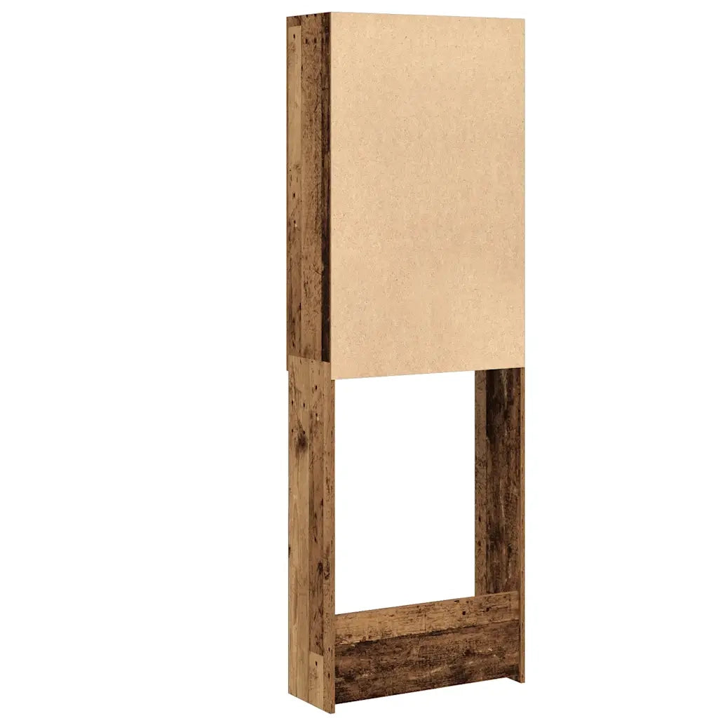 Mobile per Lavatrice Legno Antico 64x25,5x190 cm CFW3042898