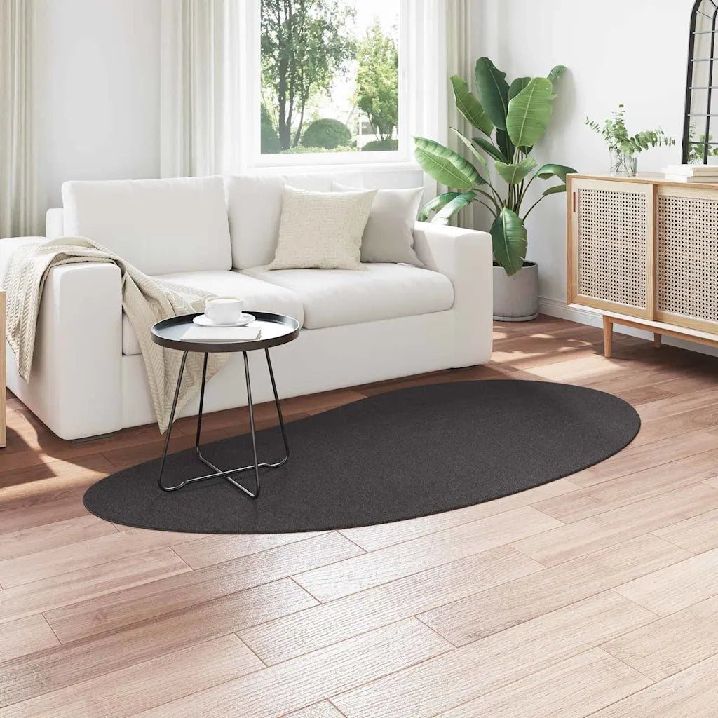 Tappeti per area HUARTE Antracite 100 x 200 cm Poliestere 4103706