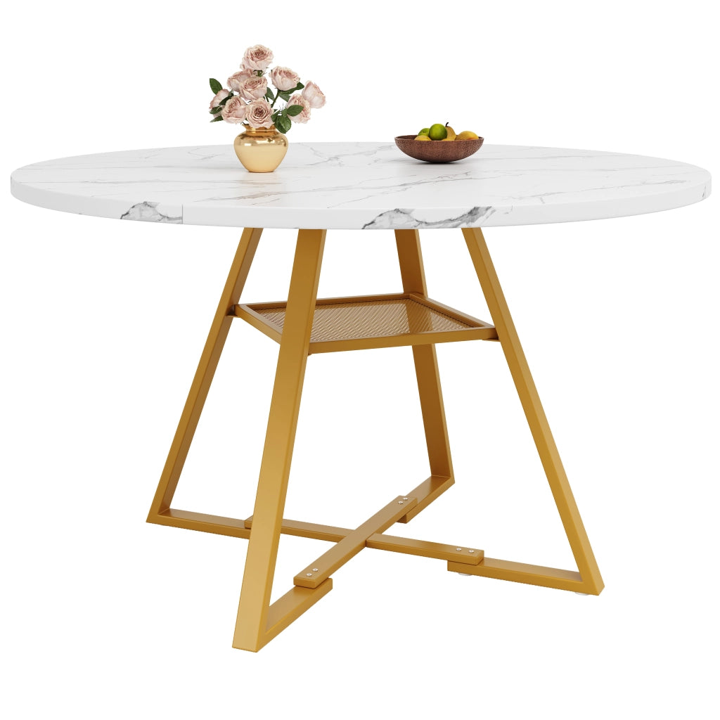 Set Tavolo da Pranzo Rotondo con 4 Sedie ¨C Xylo ¨C 120x120x75, Velluto Grigio