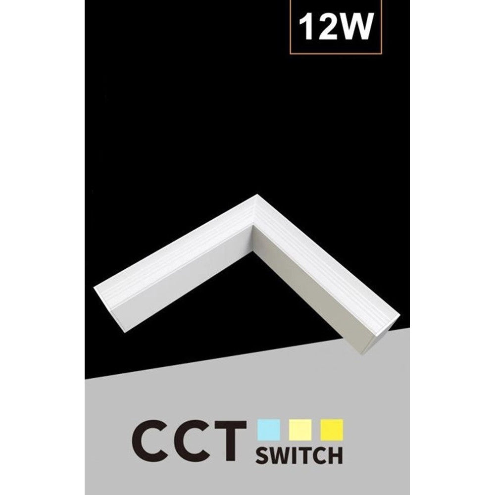 Trade Shop - Lampada Di Raccordo Connettore A L Per Lampadario 12w Luce Selezionabile Cct Ll57-l-3c -