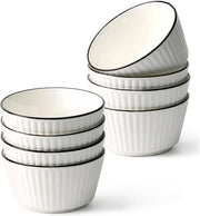 Set di contenitori ceramici da 8 - 350ml per cereali per colazione e 12oz piccoli contenitori in porcellana per snack e dessert di riso