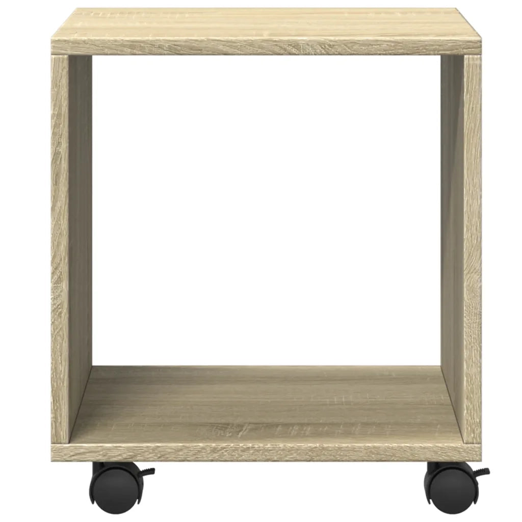 Mobiletto con Ruote Rovere Sonoma 37x33x42,5 cm in Truciolato 853130