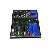 Trade Shop - Mixer Audio Professionale 4 Canali Usb Con Echo-delay Dj Karaoke Pianobar -