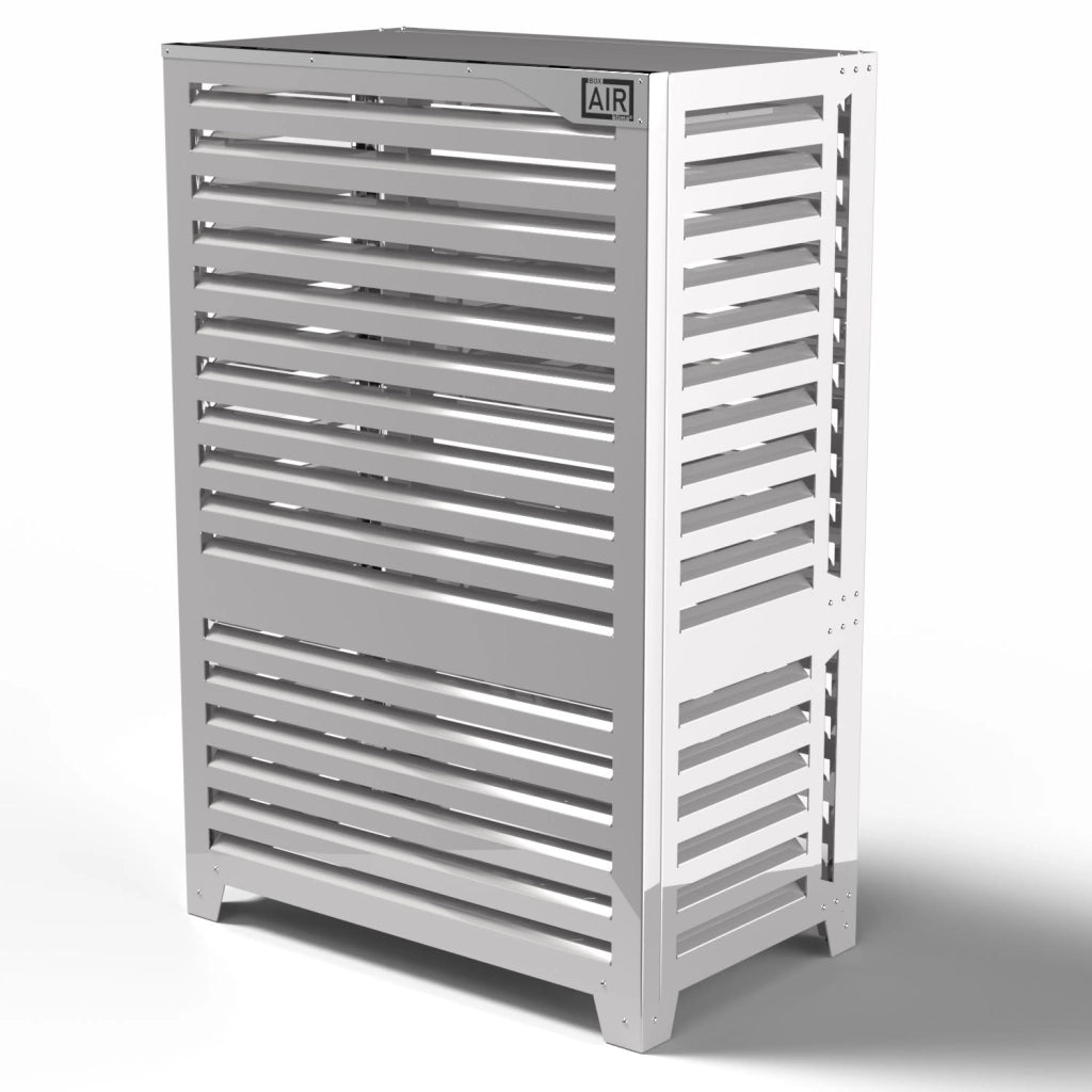 Cover Pompa di Calore 105x65x150 cm a Terra Indipendente Big Blade VL Bianco