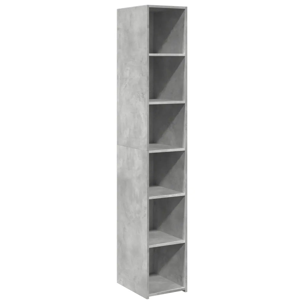 vidaXL Credenza Grigio Cemento 30x41x185 cm in Legno Multistrato