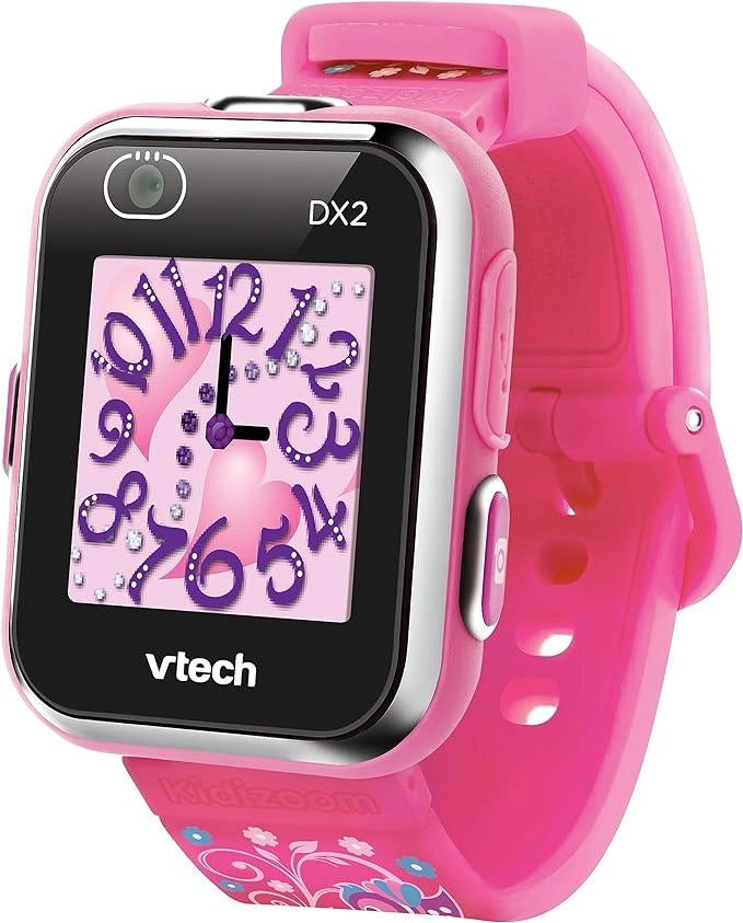 VTech Kidizoom Smartwatch DX2 Rosa, Orologio Interattivo per Bambini con Doppia Fotocamera, Schermo Touch a Colori, Smar