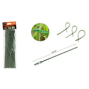 Trade Shop - Set 30 Pz Fascette Bordi Seghettati Fascetta Per Piante Da 23cm Regolabili 56873 -