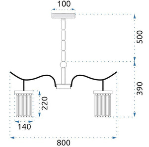 Lampada Di Cristallo Lampadario 300750
