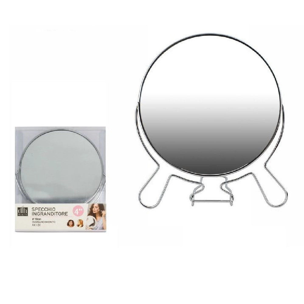 Trade Shop - Specchio Per Cosmetici Rasoio Barba Trucco Make Up Ingrandimento 4″ Pvc 07091 -
