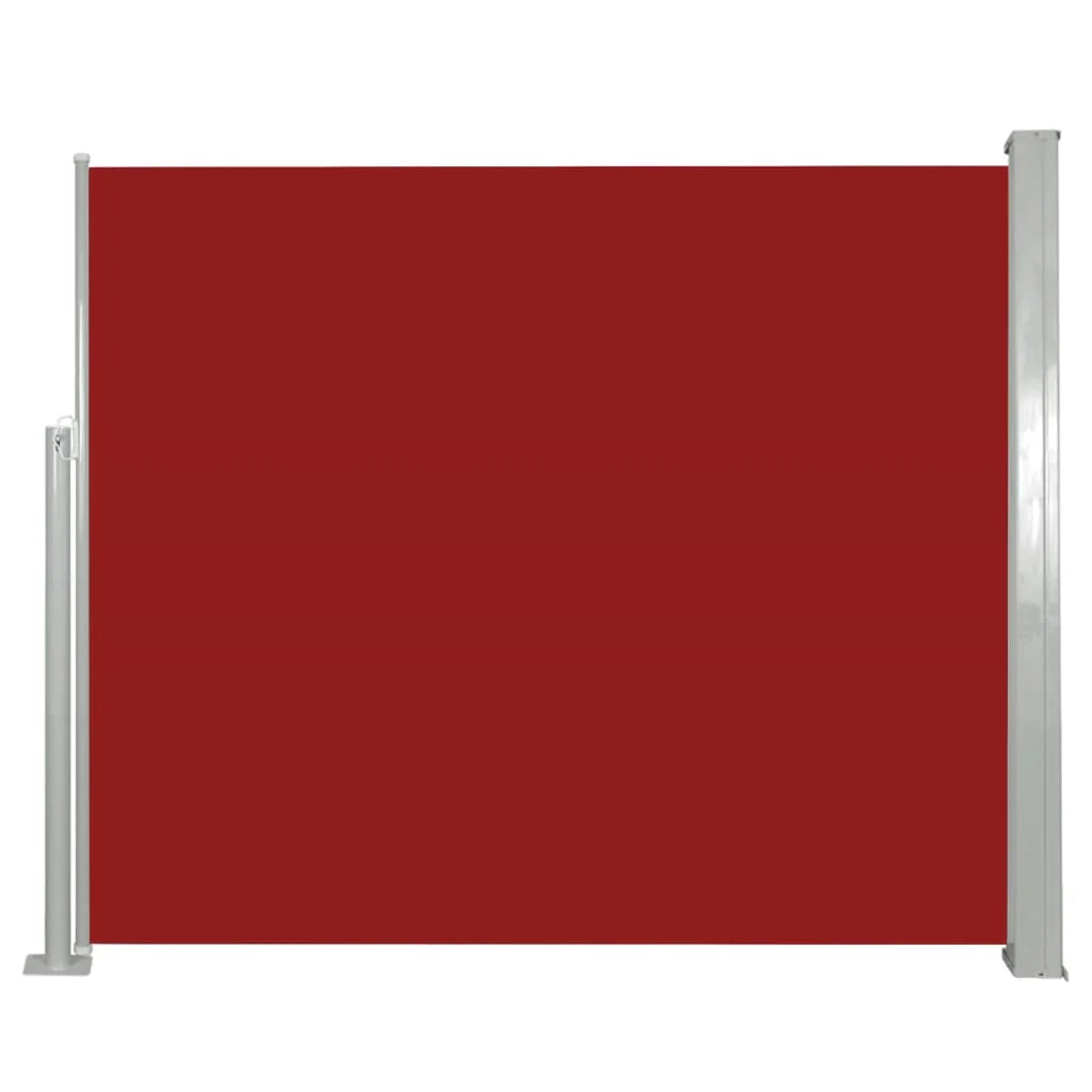 Tenda da sole laterale retrattile/schermo privacy per patio giardino terrazza balcone 120 x 300 cm rosso 02_0007086