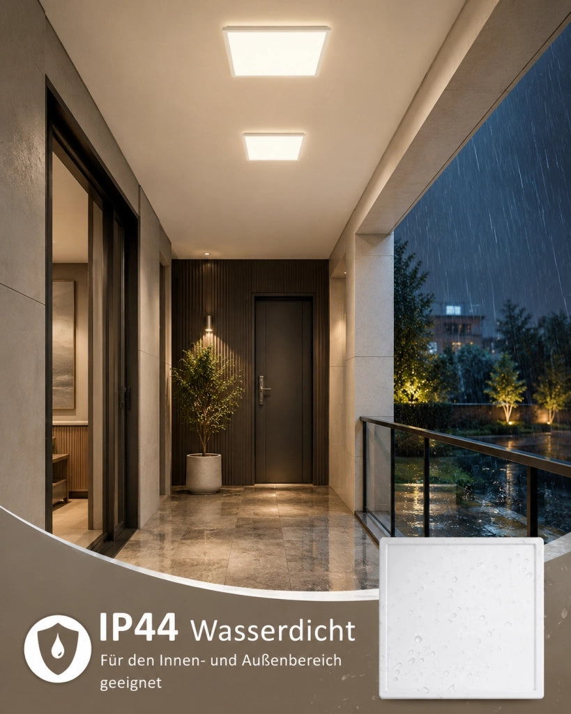 ZMH Lampada da Soffitto LED con Sensore di Movimento 18W 29cm Piatta 4000K Radar per Corridoio Scala