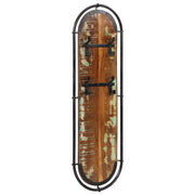 Appendiabiti da Parete con 4 Ganci 2pz Legno Massello Recupero 4013505